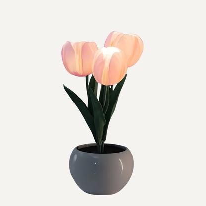 Tulip Led Lampara Rosa